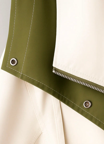 Trench Elegante Oversize Donna Bicolore