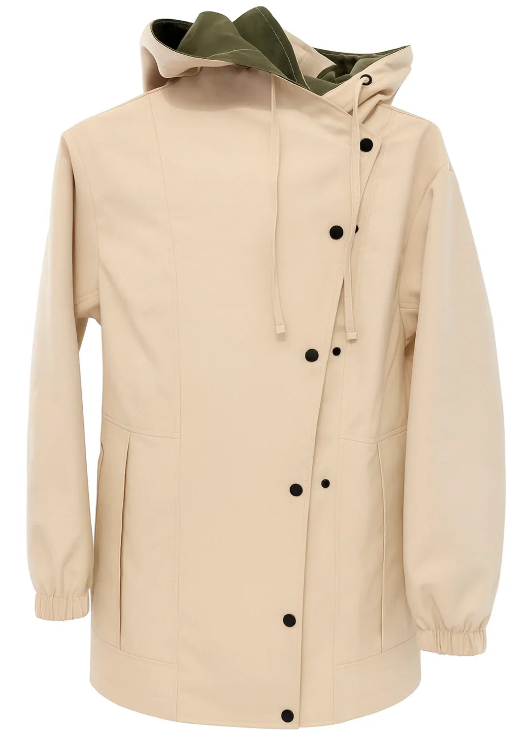 Trench Elegante Oversize Donna Bicolore
