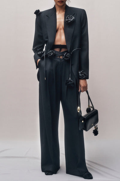 Pantalone Floreale Danica Incrociato