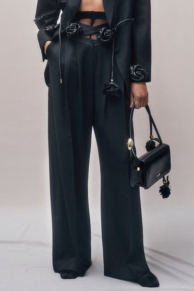 Pantalone Floreale Danica Incrociato