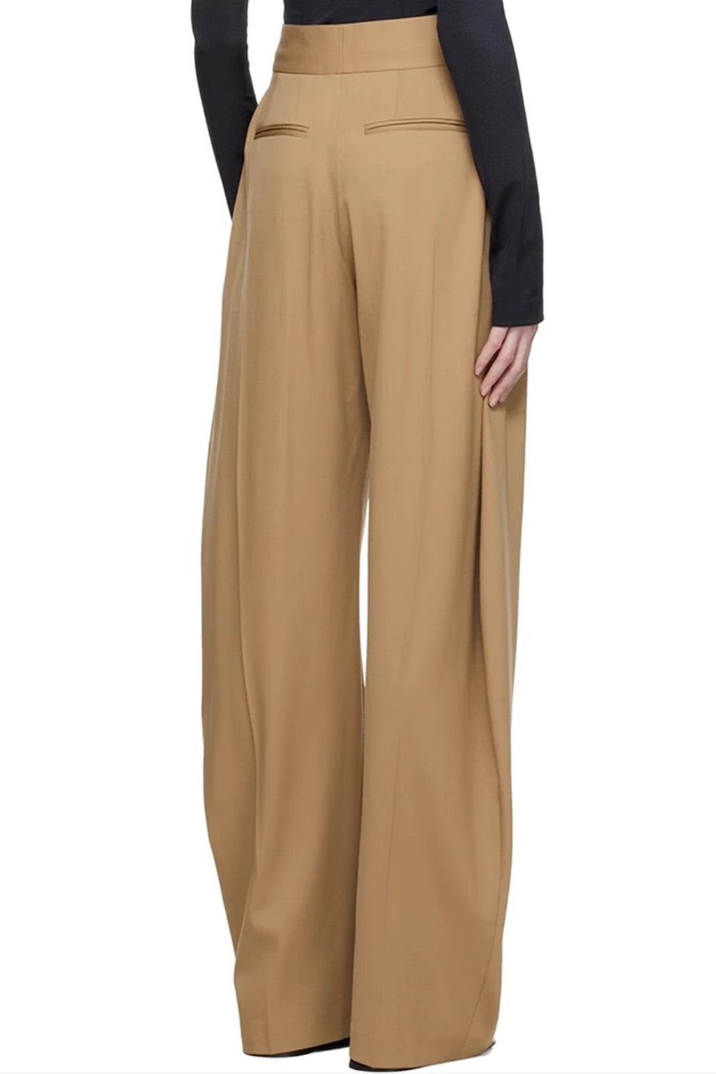 Elegante Pantalone Lana Marrone da Donna Corinne Rove Stile Professionale Moderno