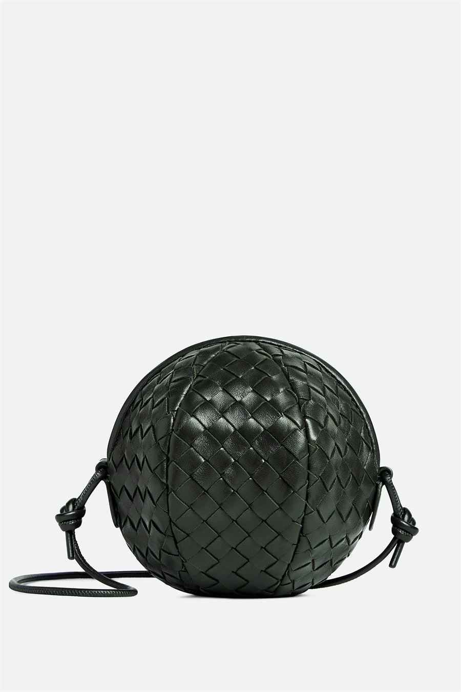 Borsa a Tracolla Rosalyn Nera Corinne Rove in Pelle, Design Sferico Elegante