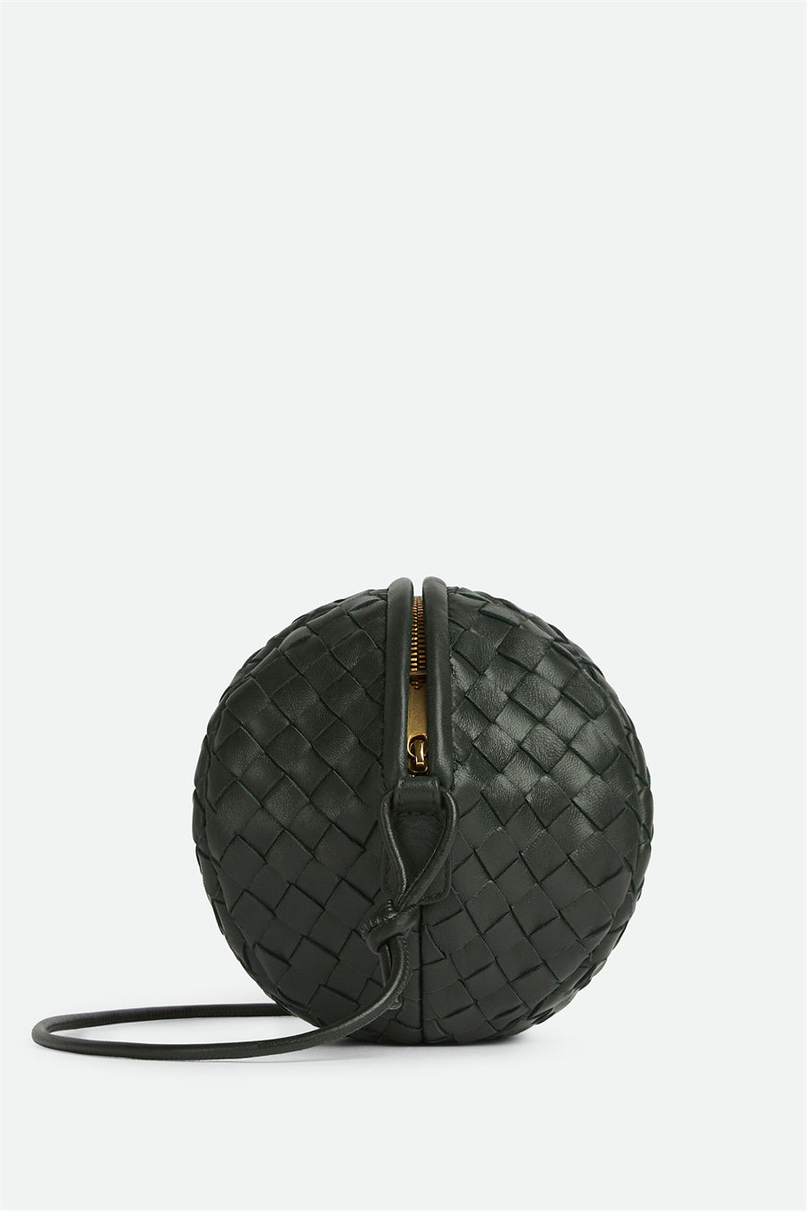 Borsa a Tracolla Rosalyn Nera Corinne Rove in Pelle, Design Sferico Elegante