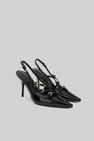 Décolleté Slingback Lucide Nere